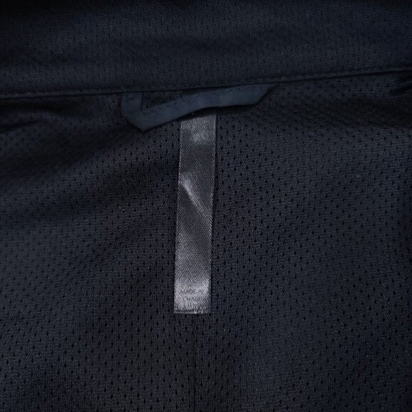 Fabletics Mens Windbreaker Jacket XL Black Interval Vented Lightweight Full Zip - Picture 6 of 8